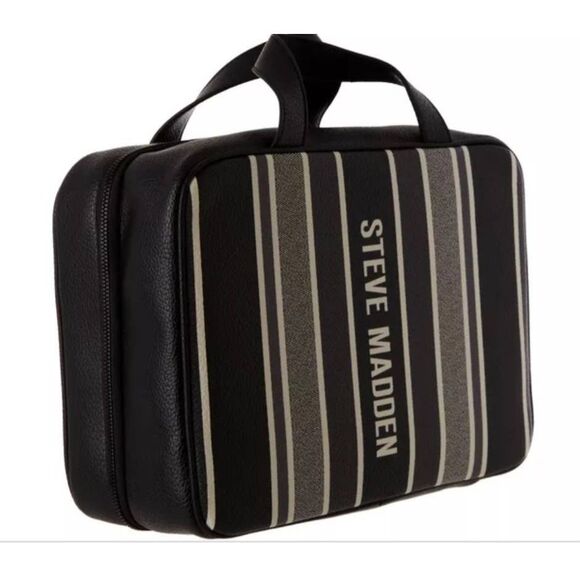 Steve Madden Logo Stripe Weekender Cosmetic Case - Picture 3 of 9